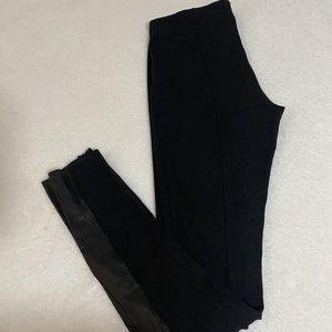 Alice + Olivia Leather Stripe Pant